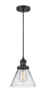 Franklin Restoration One Light Mini Pendant in Matte Black (405|201C-BK-G42)