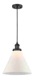 Franklin Restoration One Light Mini Pendant in Matte Black (405|201C-BK-G41-L)
