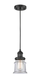 Franklin Restoration LED Mini Pendant in Matte Black (405|201C-BK-G182S-LED)