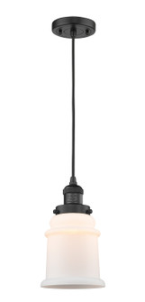 Franklin Restoration LED Mini Pendant in Matte Black (405|201C-BK-G181-LED)