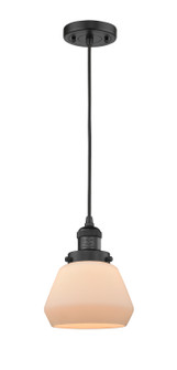 Franklin Restoration One Light Mini Pendant in Matte Black (405|201C-BK-G171)