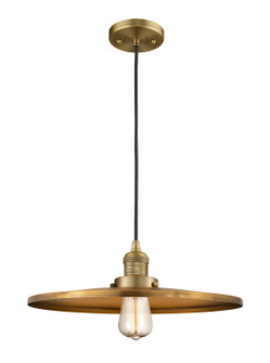 Franklin Restoration One Light Mini Pendant in Brushed Brass (405|201C-BB-MFR-BB-16)