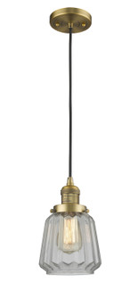 Franklin Restoration One Light Mini Pendant in Brushed Brass (405|201C-BB-G142)