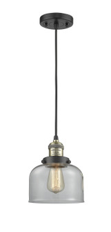 Franklin Restoration One Light Mini Pendant in Black Antique Brass (405|201C-BAB-G72)