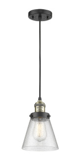 Franklin Restoration One Light Mini Pendant in Black Antique Brass (405|201C-BAB-G44)