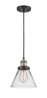 Franklin Restoration One Light Mini Pendant in Black Antique Brass (405|201C-BAB-G42)