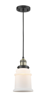 Franklin Restoration One Light Mini Pendant in Black Antique Brass (405|201C-BAB-G181)