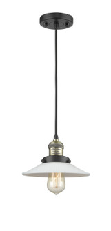 Franklin Restoration One Light Mini Pendant in Black Antique Brass (405|201C-BAB-G1)