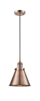 Franklin Restoration One Light Mini Pendant in Antique Copper (405|201C-AC-M13-AC)