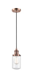 Franklin Restoration One Light Mini Pendant in Antique Copper (405|201C-AC-G312)