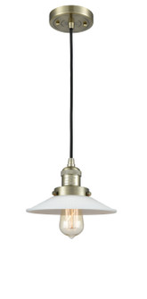 Franklin Restoration One Light Mini Pendant in Antique Brass (405|201C-AB-G1)