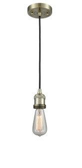 Franklin Restoration One Light Mini Pendant in Antique Brass (405|201C-AB)