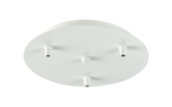 Custom Cord Three Light Multi Port Canopy in White (405|113-W)