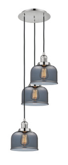 Franklin Restoration Three Light Pendant in Polished Nickel (405|113F-3P-PN-G73)