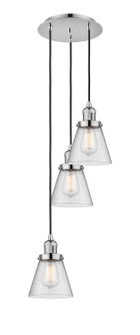 Franklin Restoration Three Light Pendant in Polished Nickel (405|113F-3P-PN-G64)