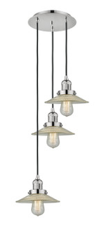 Franklin Restoration LED Pendant in Polished Nickel (405|113F-3P-PN-G2)