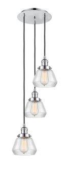Franklin Restoration Three Light Pendant in Polished Chrome (405|113F-3P-PC-G172)