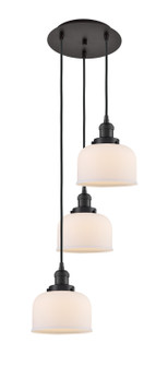 Franklin Restoration Three Light Pendant in Oil Rubbed Bronze (405|113F-3P-OB-G71)