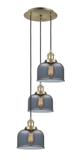 Franklin Restoration Three Light Pendant in Antique Brass (405|113F-3P-AB-G73)