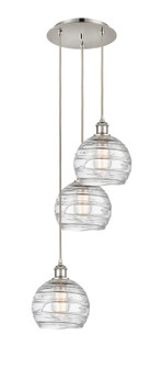 Ballston Three Light Pendant in Polished Nickel (405|113B-3P-PN-G1213-8)