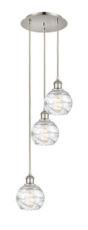 Ballston Three Light Pendant in Polished Nickel (405|113B-3P-PN-G1213-6)