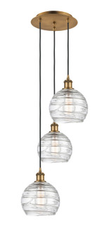 Ballston Three Light Pendant in Brushed Brass (405|113B-3P-BB-G1213-8)