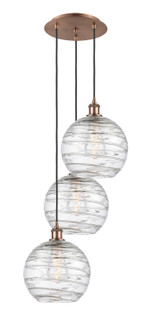 Ballston Three Light Pendant in Antique Copper (405|113B-3P-AC-G1213-10)