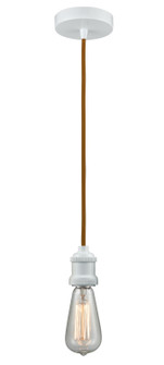 Edison One Light Mini Pendant in White (405|100W-10CR-1W)