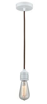 Winchester One Light Mini Pendant in White (405|100W-10BR-2W)