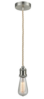 Edison One Light Mini Pendant in Satin Nickel (405|100SN-10RE-1SN)