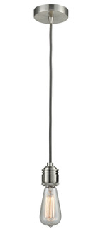 Winchester One Light Mini Pendant in Satin Nickel (405|100SN-10GY-2SN)