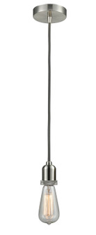 Whitney One Light Mini Pendant in Satin Nickel (405|100SN-10GY-0SN)