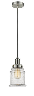 Whitney One Light Mini Pendant in Satin Nickel (405|100SN-10GY-0H-SN-G184)