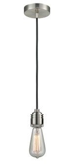 Winchester One Light Mini Pendant in Satin Nickel (405|100SN-10BK-2SN)