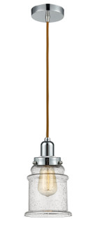 Whitney One Light Mini Pendant in Polished Chrome (405|100PC-10CR-0H-PC-G184)