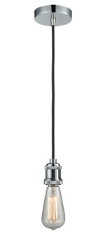 Edison One Light Mini Pendant in Polished Chrome (405|100PC-10BK-1PC)