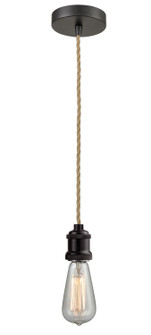 Edison One Light Mini Pendant in Oil Rubbed Bronze (405|100OB-10RE-1OB)