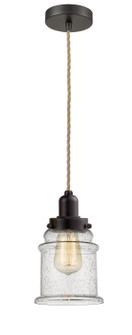 Whitney One Light Mini Pendant in Oil Rubbed Bronze (405|100OB-10RE-0H-OB-G184)