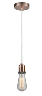 Whitney One Light Mini Pendant in Antique Copper (405|100AC-10W-0AC)