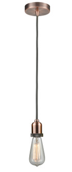 Whitney One Light Mini Pendant in Antique Copper (405|100AC-10GY-0AC)