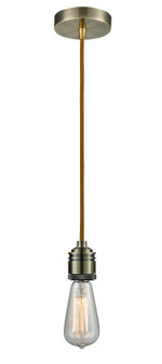 Winchester One Light Mini Pendant in Antique Brass (405|100AB-10CR-2AB)