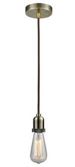 Whitney One Light Mini Pendant in Antique Brass (405|100AB-10BR-0AB)