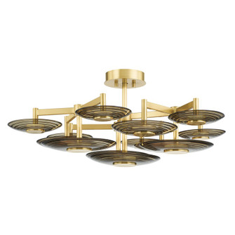 Griston LED Semi Flush Mount in Aged Brass (70|PI1892609-AGB)