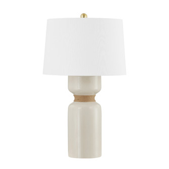 Mindy One Light Table Lamp in Aged Brass/Ceramic Ivory Crackle (70|BKO1101-AGB/CIC)