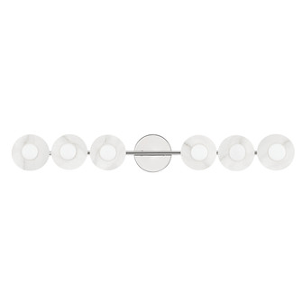 Elmont Six Light Bath Bracket in Polished Nickel (70|9206-PN)