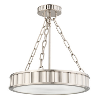 Middlebury Three Light Semi Flush Mount in Polished Nickel (70|901-PN)