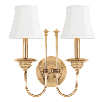 Yorktown Two Light Wall Sconce in Aged Brass (70|8712-AGB) Yorktown Two Light Wall Sconce in Aged Brass (70|8712-AGB)