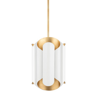 Banks Six Light Pendant in Gold Leaf (70|8513-GL/WH)