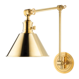 Garden City One Light Wall Sconce in Aged Brass (70|8323-AGB)