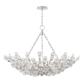 Tulip 12 Light Chandelier in Silver Leaf (70|7240-SL)